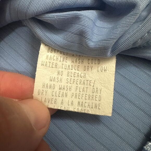 Vintage Positano Shirt Mens XL Blue Velvet Iridescent Button Up Disco Rave - Picture 7 of 15